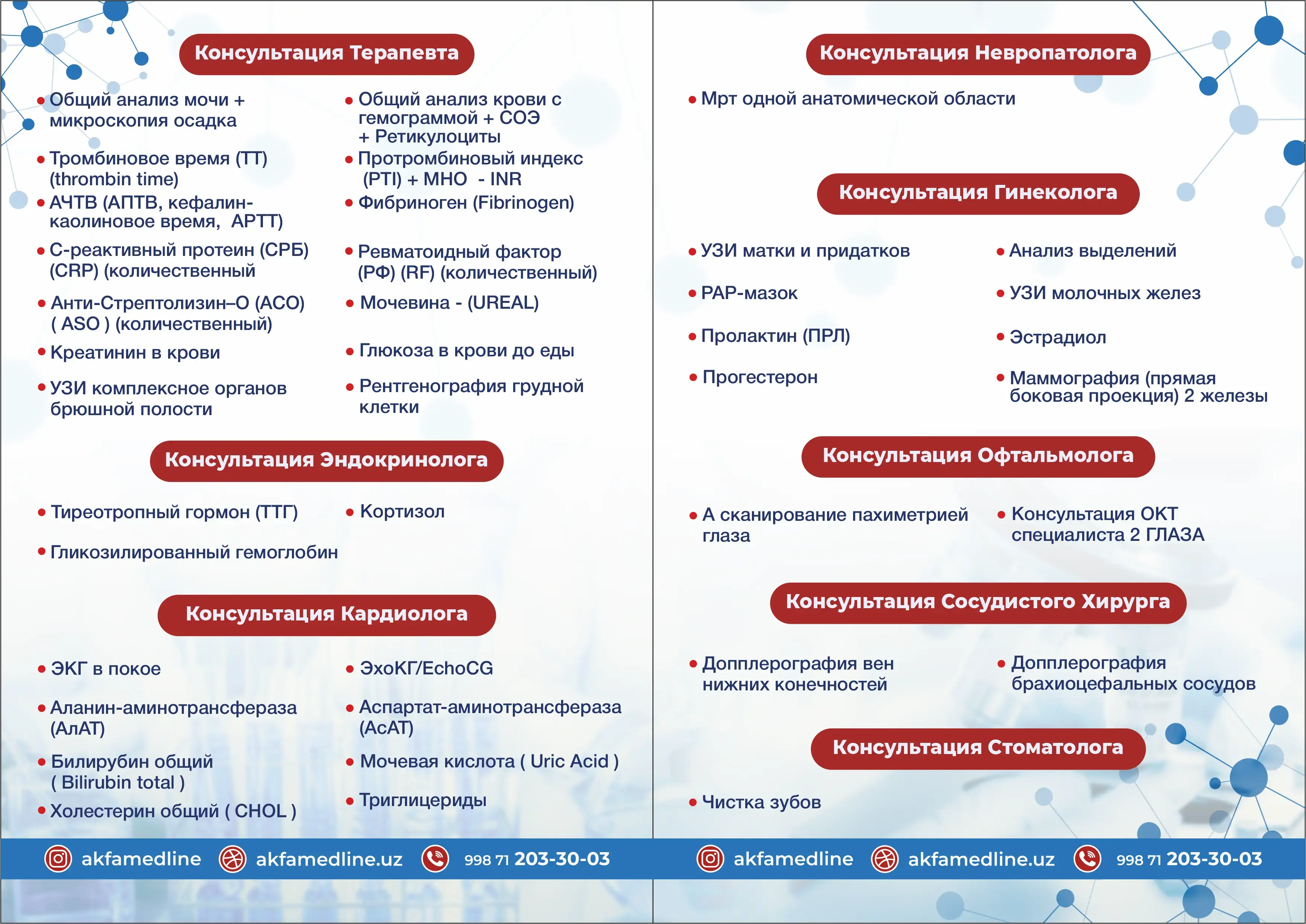 Check-Up пакет для мужчин